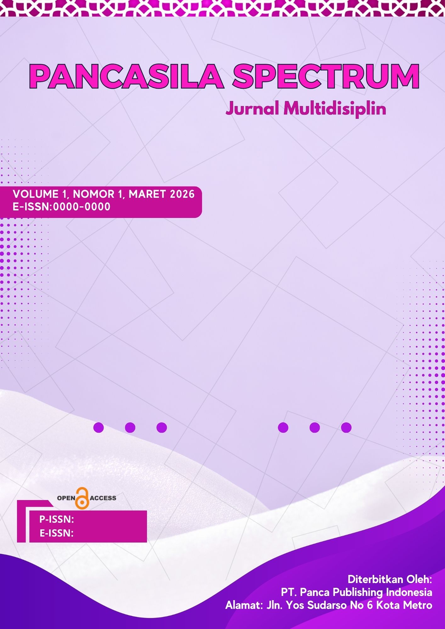 					View Vol. 1 No. 01 (2026): Pancasila Spectrum : Jurnal Multidisiplin
				